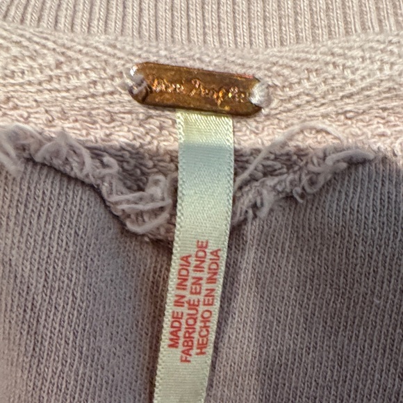 Free People Mauve Cropped Sweatshirt - Picture 3 of 7